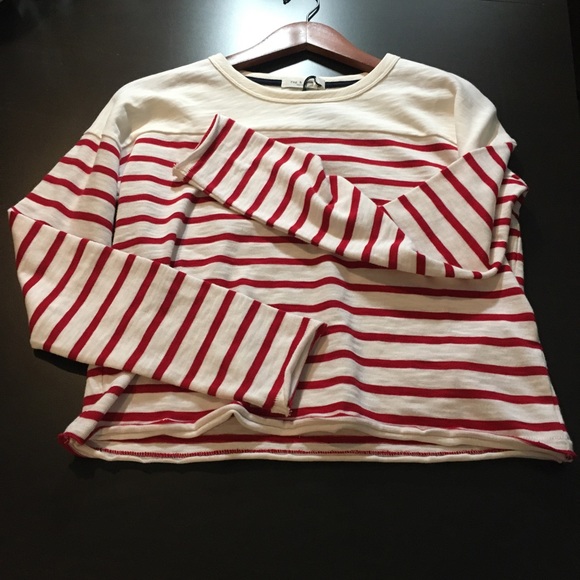NWT rag & bone Halsey Striped Long Sleeves Tee S - Picture 3 of 10